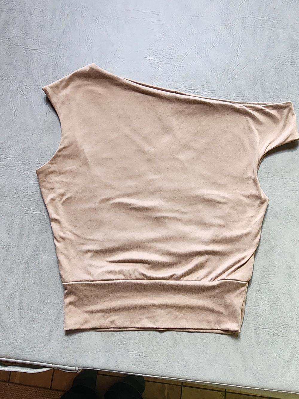 Off the Shoulder Nude Top
